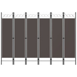 Sobna pregrada sa 6 panela antracit 240 x 180 cm
