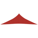 Jedro za zaštitu od sunca 160 g/m² crveno 5 x 5 x 6 m HDPE