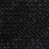 Jedro za zaštitu od sunca 160 g/m² crno 2,5 x 4 m HDPE
