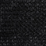 Jedro za zaštitu od sunca 160 g/m² crno 2,5 x 5 m HDPE