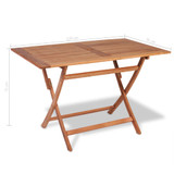 Sklopivi vrtni stol od tikovine 120 x 70 x 75 cm