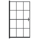 Pregrada za tuš ESG 80 x 140 cm crna