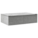 Kutija za pohranu od tkanine 70 x 40 x 18 cm siva Kutija za pohranu od tkanine 70 x 40 x 18 cm siva