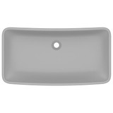 Luksuzni pravokutni umivaonik mat svjetlosivi 71x38 cm keramički