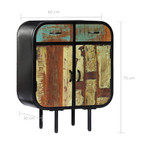 Komoda od masivnog obnovljenog drva 60 x 30 x 75 cm Komoda od masivnog obnovljenog drva 60 x 30 x 75 cm