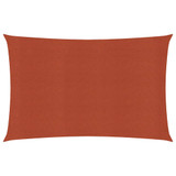 Jedro za zaštitu od sunca 160 g/m² terakota 2,5 x 5 m HDPE