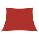 Jedro za zaštitu od sunca 160 g/m² crveno 4/5 x 4 m HDPE