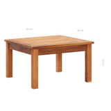 Vrtni stolić za kavu 60 x 60 x 36 cm masivno bagremovo drvo Vrtni stolić za kavu 60 x 60 x 36 cm masivno bagremovo drvo