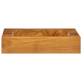 Umivaonik od masivne tikovine 50 x 35 x 10 cm
