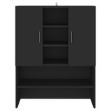 Ormarić za perilicu rublja crni 70,5 x 25,5 x 90 cm