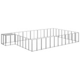 Kavez za pse crni 30,25 m² čelični Kavez za pse crni 30,25 m² čelični