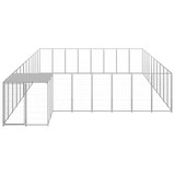 Kavez za pse srebrni 25,41 m² čelični
