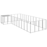 Kavez za pse srebrni 13,31 m² čelični Kavez za pse srebrni 13,31 m² čelični