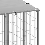 Kavez za pse srebrni 13,31 m² čelični Kavez za pse srebrni 13,31 m² čelični