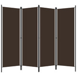 Sobna pregrada s 4 panela smeđa 200 x 180 cm Sobna pregrada s 4 panela smeđa 200 x 180 cm
