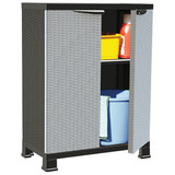 Plastični ormarić 68 x 39 x 92 cm dizajn ratana Plastični ormarić 68 x 39 x 92 cm dizajn ratana