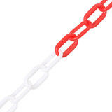 Lanac za upozorenje crveno-bijeli 100 m Ø 6 mm plastični