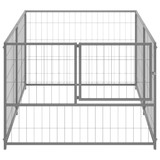 Kavez za pse srebrni 200 x 100 x 70 cm čelični
