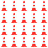 Reflektirajući prometni čunjevi 20 kom crveno-bijeli 50 cm Reflektirajući prometni čunjevi 20 kom crveno-bijeli 50 cm