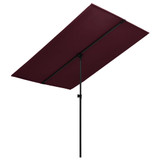 Vrtni suncobran s aluminijskom šipkom 2 x 1,5 m bordo Vrtni suncobran s aluminijskom šipkom 2 x 1,5 m bordo