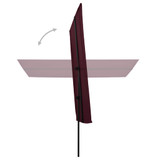 Vrtni suncobran s aluminijskom šipkom 2 x 1,5 m bordo Vrtni suncobran s aluminijskom šipkom 2 x 1,5 m bordo