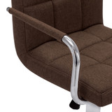 Barske stolice od tkanine 2 kom smeđe 283422