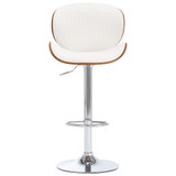 Barski stolac od umjetne kože bijeli 287410