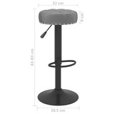 Barski stolci 2 kom tamnosivi baršunasti 332996