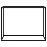 Konzolni stol crni 100 x 35 x 75 cm od kaljenog stakla 322812 Konzolni stol crni 100 x 35 x 75 cm od kaljenog stakla 322812