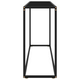 Konzolni stol crni 120 x 35 x 75 cm od kaljenog stakla 322816 Konzolni stol crni 120 x 35 x 75 cm od kaljenog stakla 322816