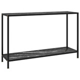 Konzolni stol crni 120 x 35 x 75 cm od kaljenog stakla 322842 Konzolni stol crni 120 x 35 x 75 cm od kaljenog stakla 322842