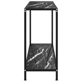Konzolni stol crni 120 x 35 x 75 cm od kaljenog stakla 322842 Konzolni stol crni 120 x 35 x 75 cm od kaljenog stakla 322842