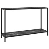 Konzolni stol crni 120 x 35 x 75 cm od kaljenog stakla 322842 Konzolni stol crni 120 x 35 x 75 cm od kaljenog stakla 322842