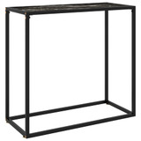 Konzolni stol crni 80 x 35 x 75 cm od kaljenog stakla 322810 Konzolni stol crni 80 x 35 x 75 cm od kaljenog stakla 322810