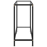 Konzolni stol prozirni 80 x 35 x 75 cm od kaljenog stakla 322831 Konzolni stol prozirni 80 x 35 x 75 cm od kaljenog stakla 322831