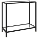 Konzolni stol prozirni 80 x 35 x 75 cm od kaljenog stakla 322831 Konzolni stol prozirni 80 x 35 x 75 cm od kaljenog stakla 322831