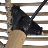 Blagovaonske stolice od prirodnog ratana 6 kom smeđe 275839