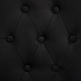 Blagovaonske stolice od tkanine 6 kom crne 276976