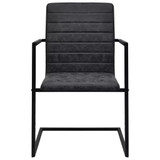 Konzolne blagovaonske stolice od umjetne kože 6 kom crne 272416