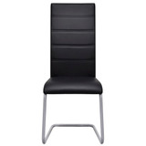 Konzolne blagovaonske stolice od umjetne kože 6 kom crne 272420