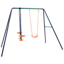 Set ljuljački s 3 sjedala čelični 92319