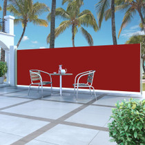 Uvlačiva bočna tenda za terasu 160 x 500 cm crvena 317925