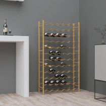 Stalak za vino za 72 boce zlatni metalni 340913