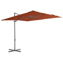 Konzolni suncobran s čeličnom šipkom 250 x 250 cm terakota 312309 Konzolni suncobran s čeličnom šipkom 250 x 250 cm terakota 312309
