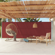Uvlačiva bočna tenda za terasu 180 x 600 cm crvena 317967