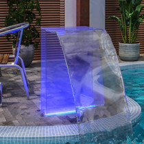 Fontana za bazen s RGB LED svjetlima akrilna 51 cm 151406
