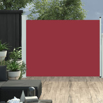 Uvlačiva bočna tenda za terasu 140 x 500 cm crvena 317919