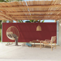 Uvlačiva bočna tenda za terasu 200 x 600 cm crvena 317973