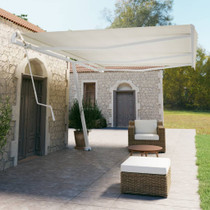 Samostojeća automatska tenda 600 x 350 cm krem 3069687