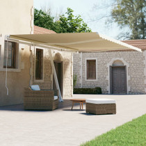 Samostojeća automatska tenda 600 x 300 cm krem 3069607